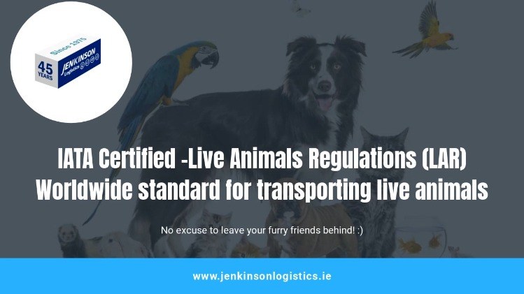 IARA Certified to carry live animals!