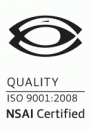 Nsai 9001 2008 White Logo